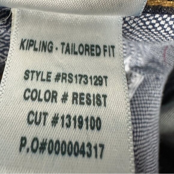 Brand New Men's Robert Graham Resist Kipling Tailored Fit Dark Blue Indigo Jeans - Picture 7 of 11